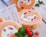 A picture of step 15 of Strawberry Tiramisu Roll Cake.
