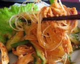A picture of step 16 of Korean-style Spicy Cucumber and Cellophane Noodle Salad.