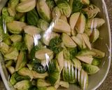 A picture of step 3 of Pancetta and Brussels Sprouts.
