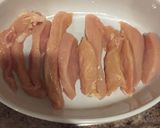 A picture of step 3 of Honey Mustard Chicken Strips.