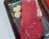 A picture of step 1 of Beef Steak (Bistecca).