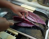 A picture of step 13 of Preparing Frigate Mackerel (Katsuo).
