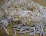 A picture of step 1 of Bean Sprouts Teriyaki Hamburgers.