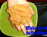 A picture of step 2 of Mutton seekh kabab.