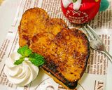 A picture of step 5 of Fluffy Caramelized French Toast.