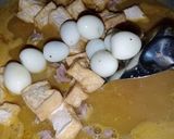 Foto langkah ke 2 dari resep Gulai Encer Campur (ayam,tetelan,telur puyuh dan tahu).