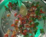 A picture of step 3 of Masala papad.