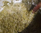 A picture of step 3 of Palak(spinach) chicken.