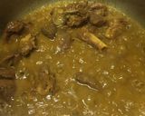 A picture of step 6 of Chane ki dal gosht with rice.