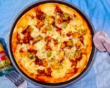 A picture of step 19 of Chicken bbq pizza muffins/pizza cups And bbq pizza.