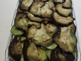 Lasaña de berenjena con espinacas y queso fresco
