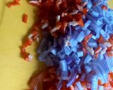 A picture of step 1 of Sardine egg sauce.