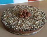 A picture of step 9 of Vickys No-Bake 'Nutella Cheesecake', GF DF EF SF Nut-Free Option.