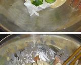 A picture of step 5 of Daikon Radish and Salmon with Wasabi, Mayonnaise, and Soy Sauce Dressing.