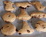 A picture of step 8 of Vickys Cinnamon Pumpkin Halloween Scones, GF DF EF SF NF.