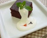 A picture of step 6 of 3 Chocolate Bar Brownie.
