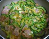 A picture of step 3 of Simple Goya and Bacon Scramble.