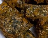 A picture of step 7 of Kothimbir Vadi (Cilantro Snack).