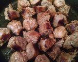A picture of step 1 of EASY ONE PAN Sausage, Spinach and Rice Parmesan.