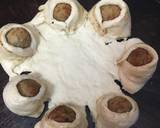 Meatball cheese pizza