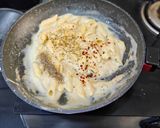 A picture of step 5 of White Sauce Pasta With A Twist.
