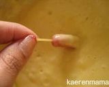 A picture of step 2 of Easy Miniature "Corn Dogs".