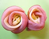 A picture of step 7 of Easy Flower-Shapes! Ham and Cheese Rose Bento Box Fillers.