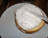 A picture of step 7 of The Trick to Making a Beautiful Decorated Cake.