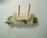 A picture of step 3 of Tuna Soboro Chikuwa Wraps.