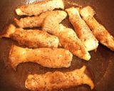 A picture of step 4 of Easy and Yummy! King Oyster Mushroom & Pork Roll Sauté.