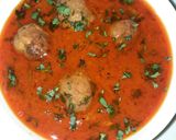 A picture of step 8 of Kathal Kofta Curry.