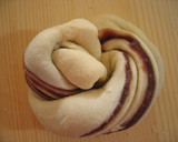 A picture of step 9 of Spiral Anpan Made with a Bread Machine.