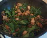 A picture of step 6 of Vickys Chicken, Mushroom & Spinach Stir-Fry, GF DF EF SF NF.