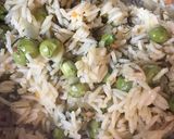 صورة لخطوة 3 من وصفة رز بسمتي بالبازلاء والشبت مع الخضار.