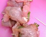 A picture of step 9 of Chicken Tender Rolls With Umeboshi, Shiso and Cheese!.