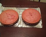 A picture of step 9 of Double Dipped Chocolate Strawberry Cake.