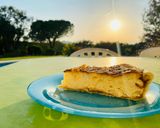 Une image de l'étape 7 de Tarte au fromage blanc de brebis, amandes et crème de marrons.