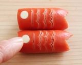 A picture of step 9 of Wiener Sausage Koinobori (Flying Carp).