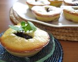 A picture of step 8 of Berry Jam Mini Cheesecakes.