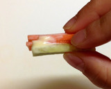 A picture of step 2 of Cucumber & Carrot Stuffed Chikuwa for your Charaben.