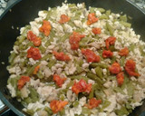 Foto del paso 4 de la receta: Judías verdes con carne picada, chorizo y champiñón