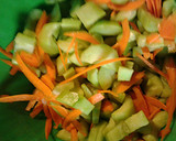 A picture of step 3 of Cucumbers and carrots.