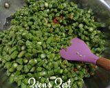 A picture of step 4 of Beans Palya.