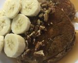A picture of step 4 of Sammies Banana Nut Protein Pancakes.