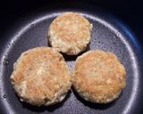 A picture of step 3 of Healthy Atsuage Fried Tofu Burgers Lots of Sesame.