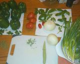 A picture of step 1 of Holy Stuffed Bell Peppers O:-).