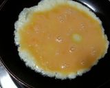 Foto del paso 7 de la receta Tortilla de huevos, bacalao y champiñones