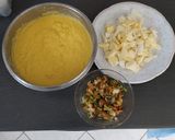 Foto del paso 1 de la receta: Cachapas de queso y mariscada 🍤🐠🐋