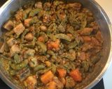 A picture of step 5 of Surati Papdi, Ratalu, Shakkariya Nu Mix Shaak.