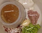 Foto langkah ke 1 dari resep Bubur Saring: Sapi Tofu Buncis.